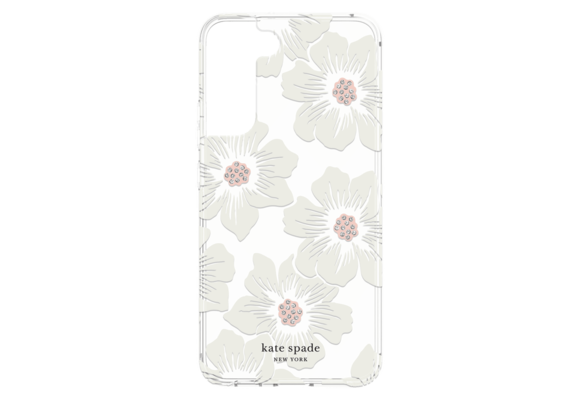 Kate Spade New York Defensive Hardshell Case for Samsung Galaxy S22 - Hollyhock Floral