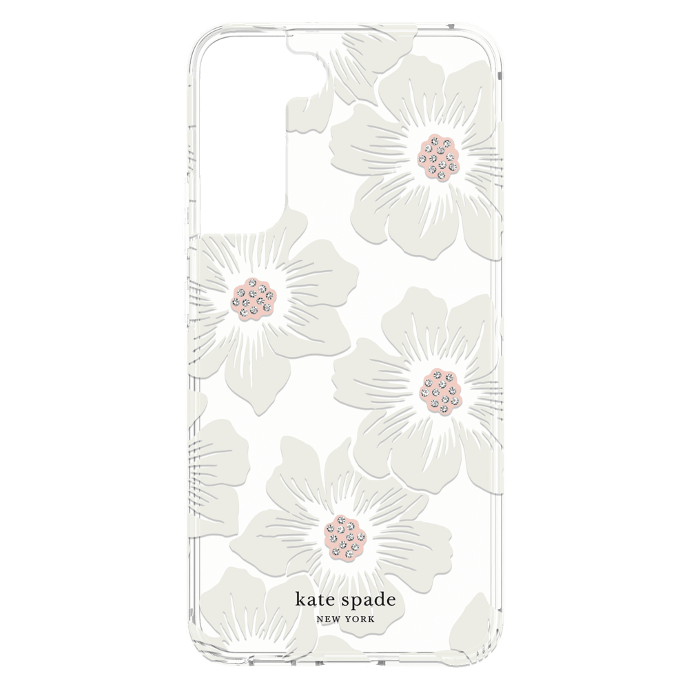Kate Spade New York Defensive Hardshell Case for Samsung Galaxy S22 - Hollyhock Floral