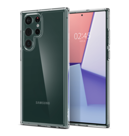 Spigen Spigen Crystal Hybrid Case for Samsung Galaxy S22 Ultra - Black
