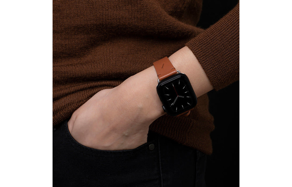 Native Union Classic Leather Strap for Apple Watch 42/44/45/46//49mm - Black