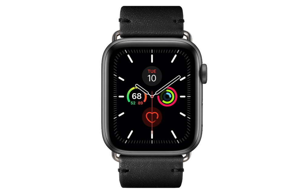 Native Union Classic Leather Strap for Apple Watch 42/44/45/46//49mm - Black