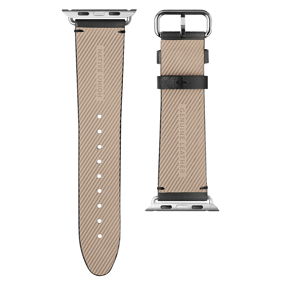 Native Union Classic Leather Strap for Apple Watch 42/44/45/46//49mm - Black