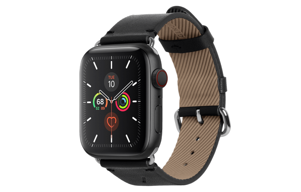 Native Union Classic Leather Strap for Apple Watch 42/44/45/46//49mm - Black