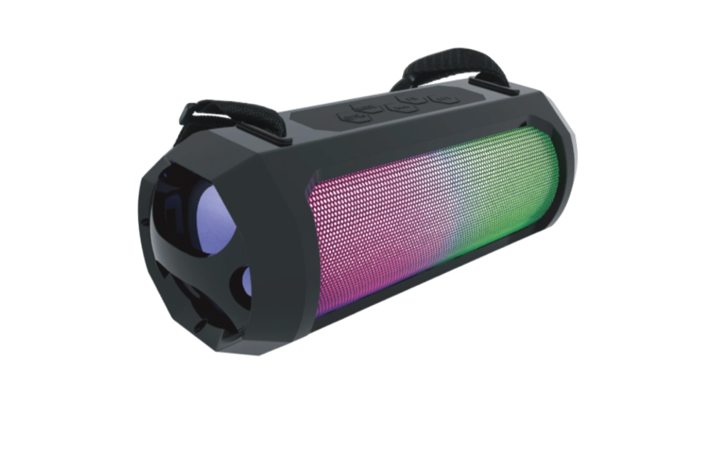 AMPD IPX Thunder Bluetooth LED Speaker - Black and LED Face