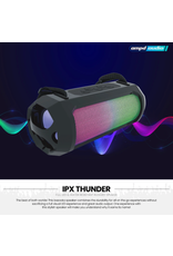 AMPD IPX Thunder Bluetooth LED Speaker - Black and LED Face