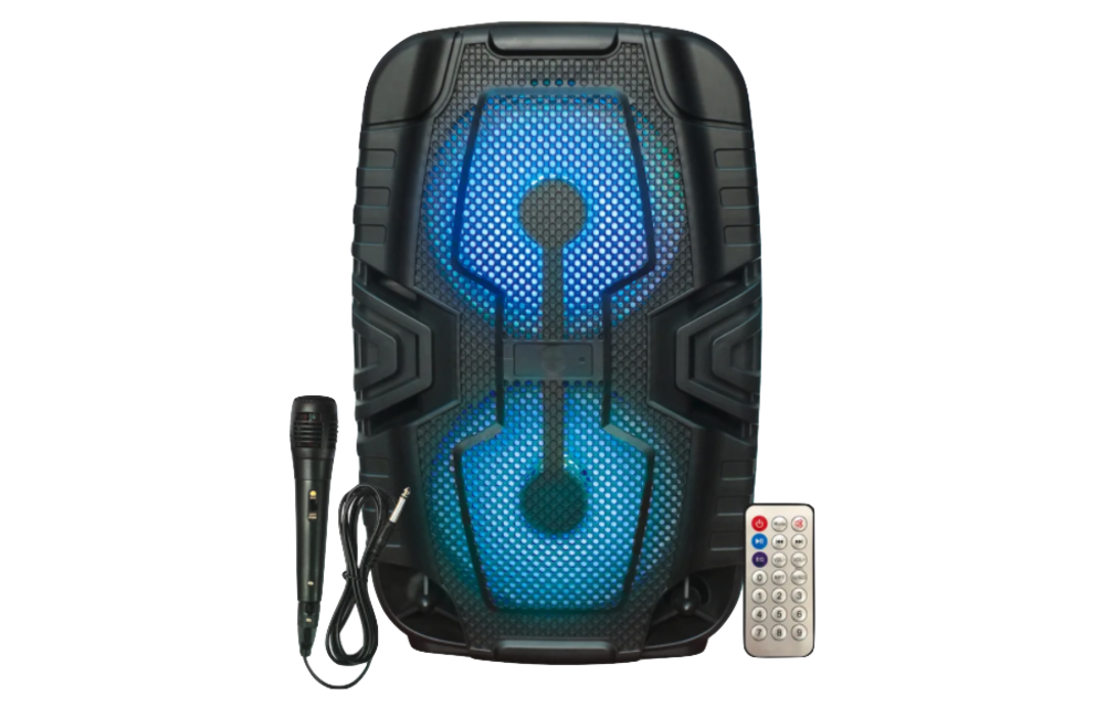 AMPD Thump Ultra LED Dual Bluetooth Speaker with Mic and Remote - Black