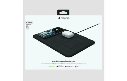Mophie 4 in 1 Wireless Charging Pad 10W - Black