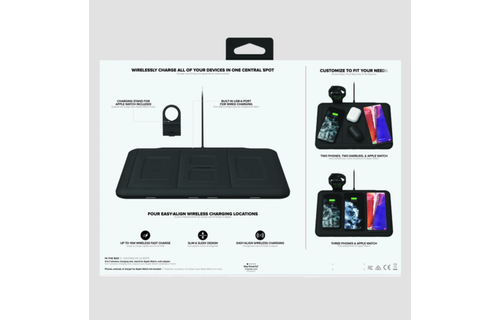 Mophie 4 in 1 Wireless Charging Pad 10W - Black