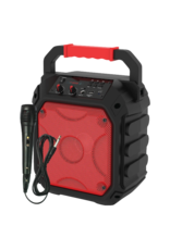 AMPD Party Cube 15W Karaoke Bluetooth Speaker - Red
