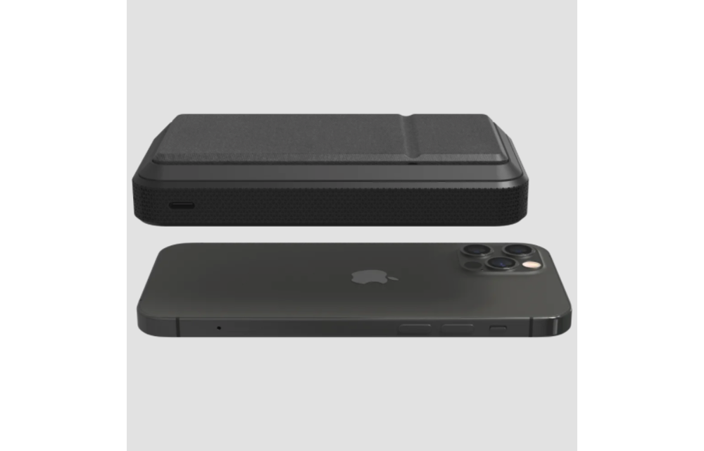 Mophie Snap Plus Powerstation Wireless Charging Stand Power Bank 10,000 mAh - Black