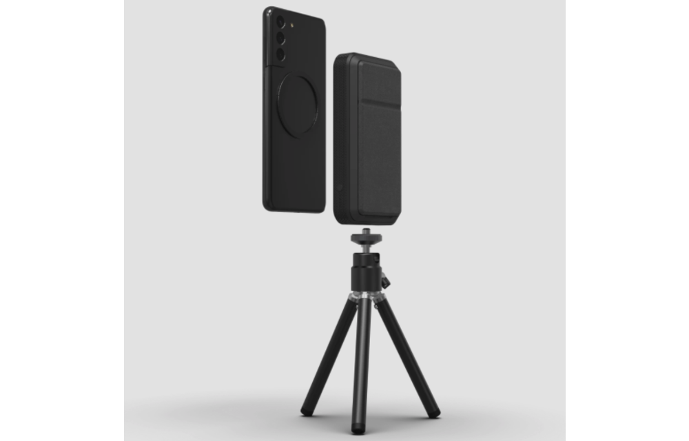 Mophie Snap Plus Powerstation Wireless Charging Stand Power Bank 10,000 mAh - Black