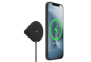 Mophie Snap Plus Wireless Charge 15w + Car Charger 20w Vent Mount - Black
