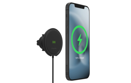 Mophie Snap Plus Wireless  Charge 15w  + Car Charger 20w Vent Mount  - Black
