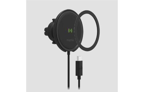 Mophie Snap Plus Wireless  Charge 15w  + Car Charger 20w Vent Mount  - Black