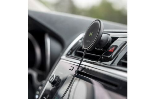 Mophie Snap Plus Wireless  Charge 15w  + Car Charger 20w Vent Mount  - Black
