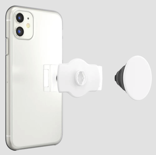 PopSockets PopGrip Slide Stretch - White