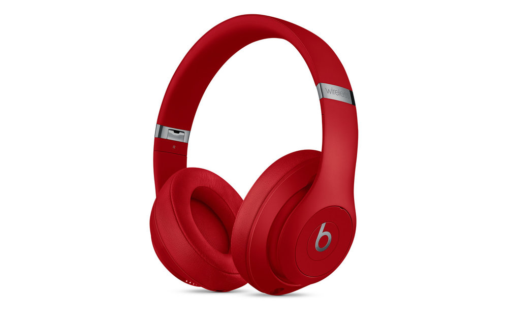 Beats Studio 3 Over Ear Wireless Bluetooth Headphones with Carrying Case - Red