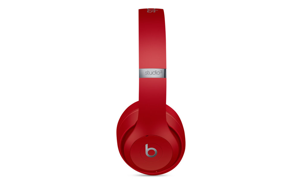 Beats Studio 3 Over Ear Wireless Bluetooth Headphones with Carrying Case - Red