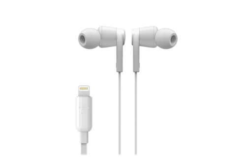 Belkin Rockstar In-Ear Headphones with Lightning Connector - White