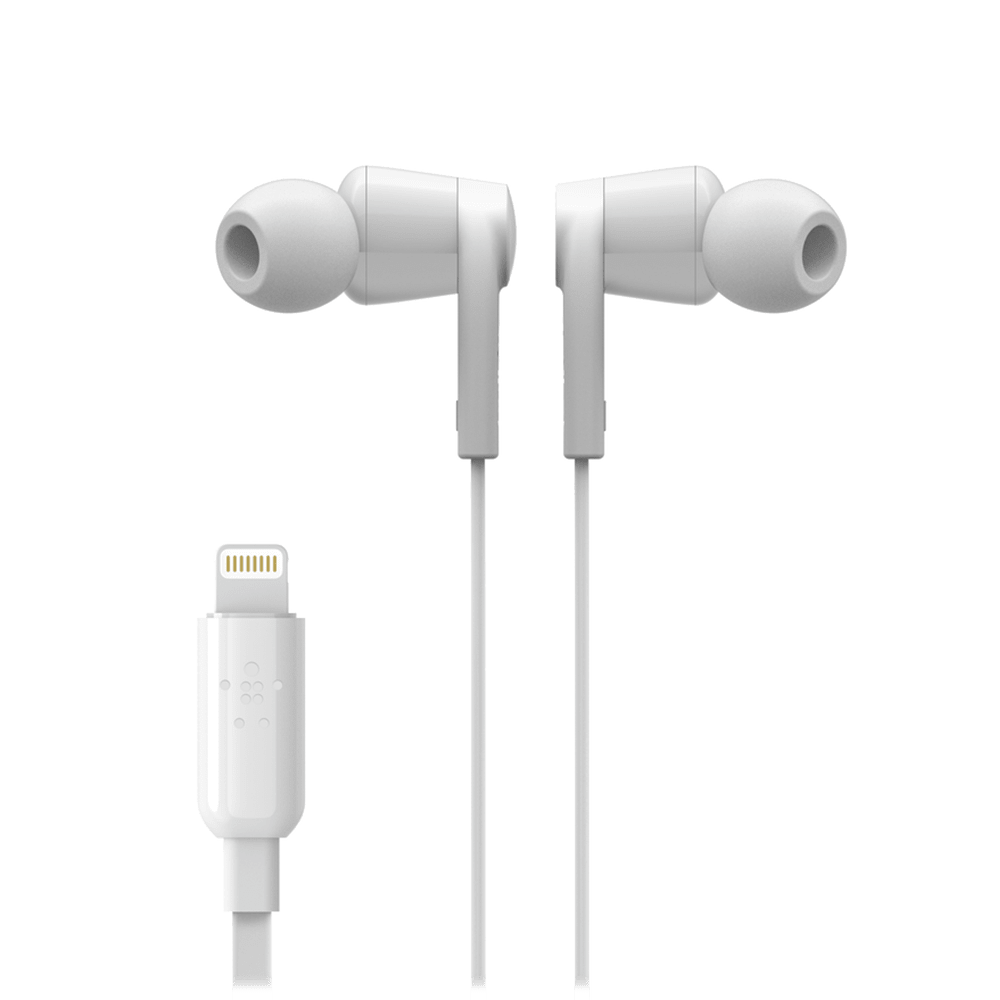Belkin Rockstar In-Ear Headphones with Lightning Connector - White