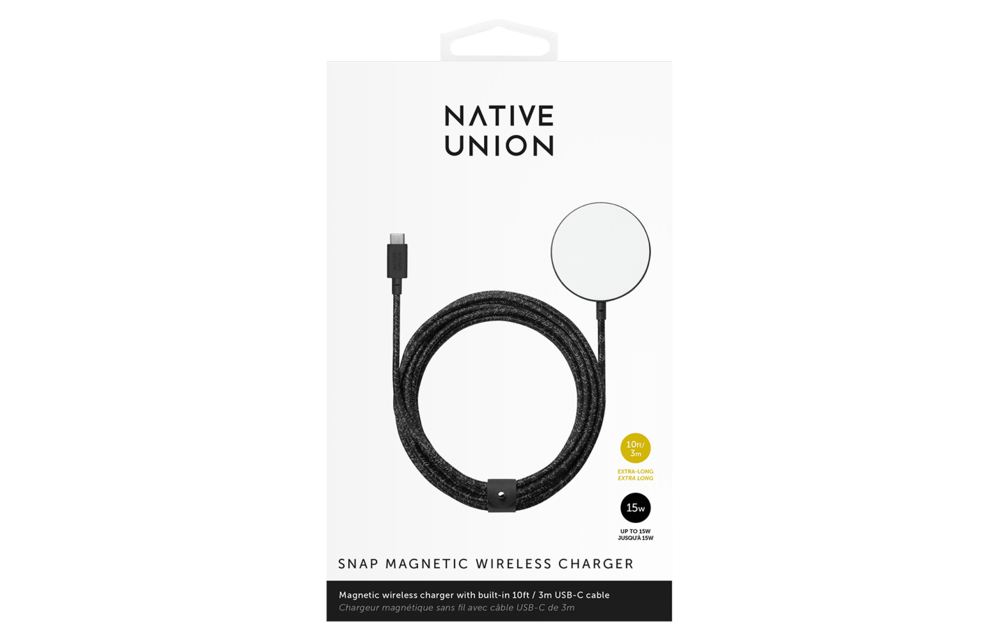 Native Union Snap Cable XL Magnetic Wireless Charging Pad 3m - Cosmos