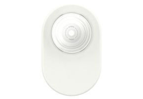 PopSockets PopGrip & Stand for MagSafe Phone Holder - White/Clear