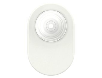 PopSockets PopGrip & Stand for MagSafe Phone Holder - White/Clear