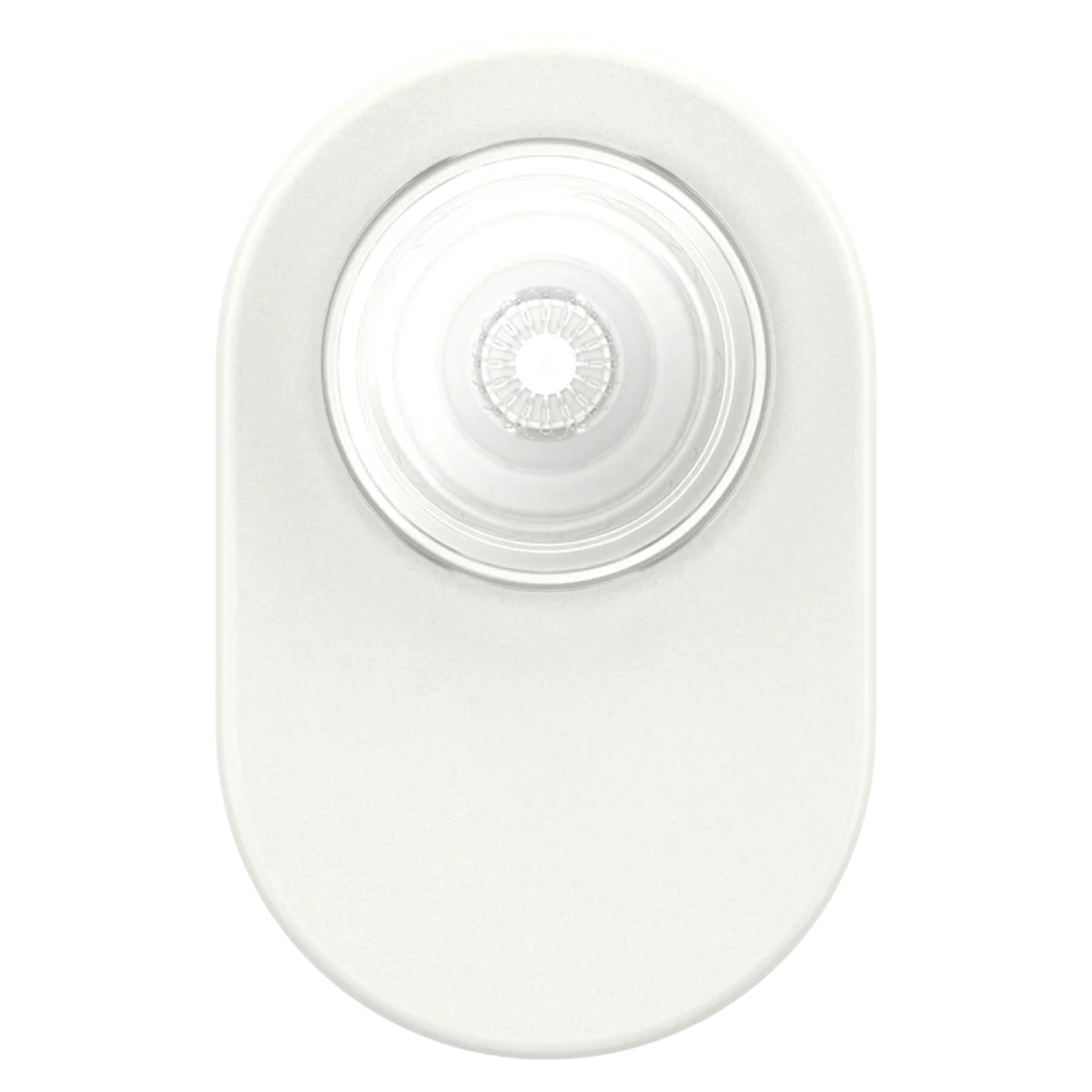 PopSockets PopGrip & Stand for MagSafe Phone Holder - White/Clear