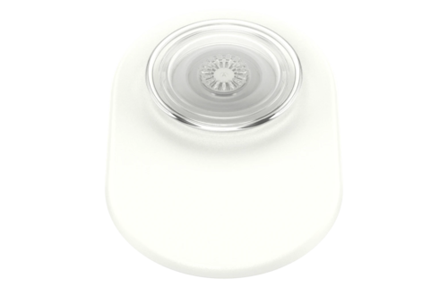 PopSockets PopGrip & Stand for MagSafe Phone Holder - White/Clear