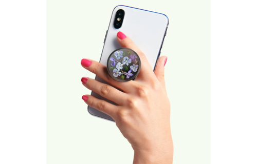 PopSockets PopGrip - Translucent Black Night Garden