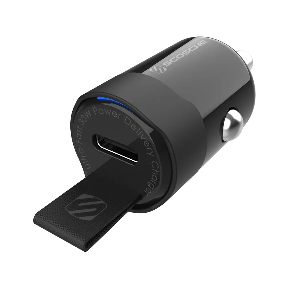 Scosche PowerVolt Fast Charge USB C Car Charger 30W - Black