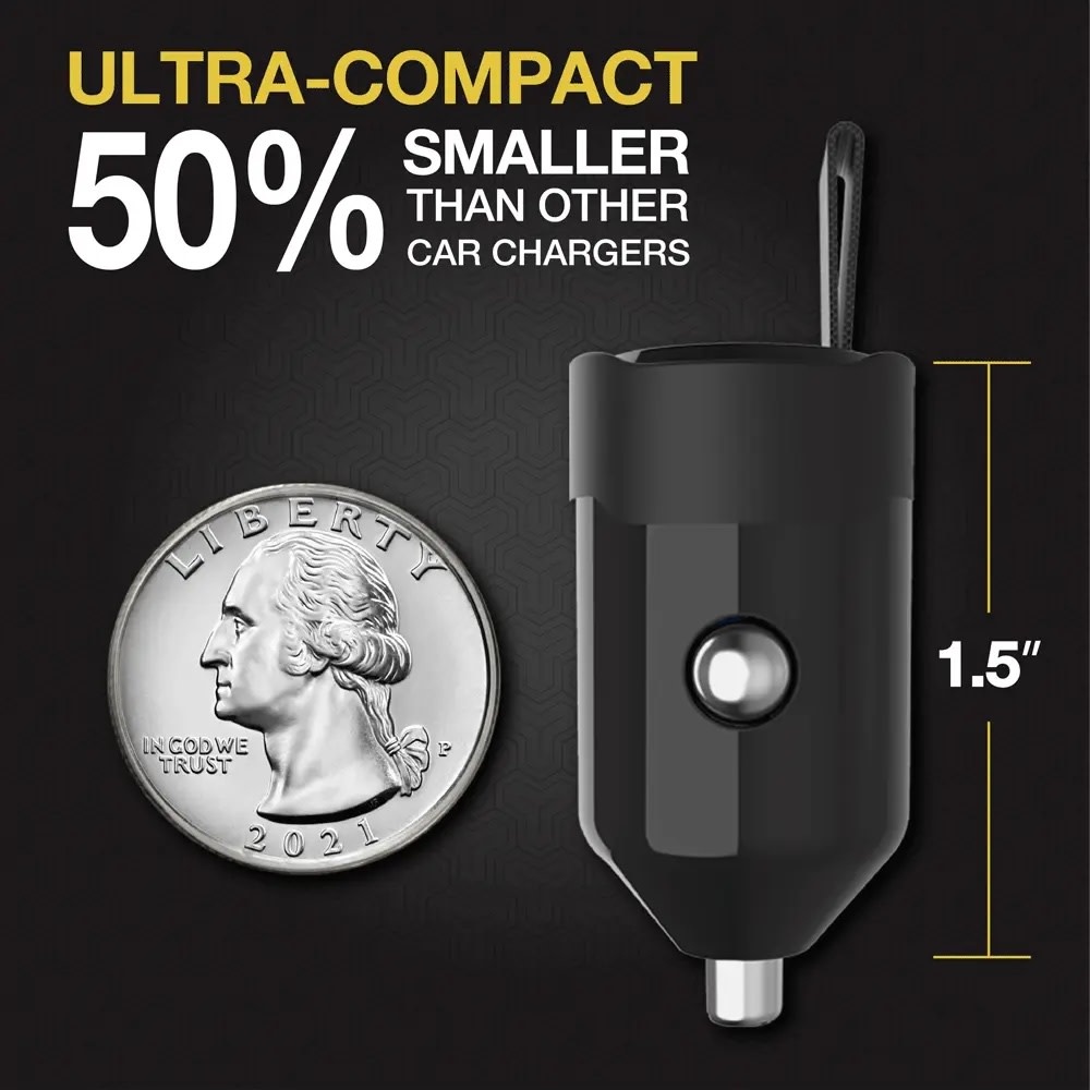 Scosche PowerVolt Fast Charge USB C Car Charger 30W - Black