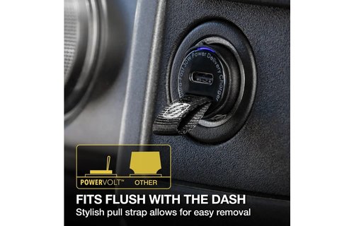 Scosche PowerVolt Fast Charge USB C Car Charger 30W - Black