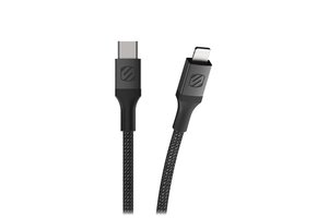 Scosche StrikeLine Premium Braided USB C to Apple Lightning Cable 4ft/1.2m - Space Grey
