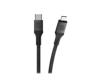 Scosche StrikeLine Premium Braided USB C to Apple Lightning Cable 4ft/1.2m - Space Grey