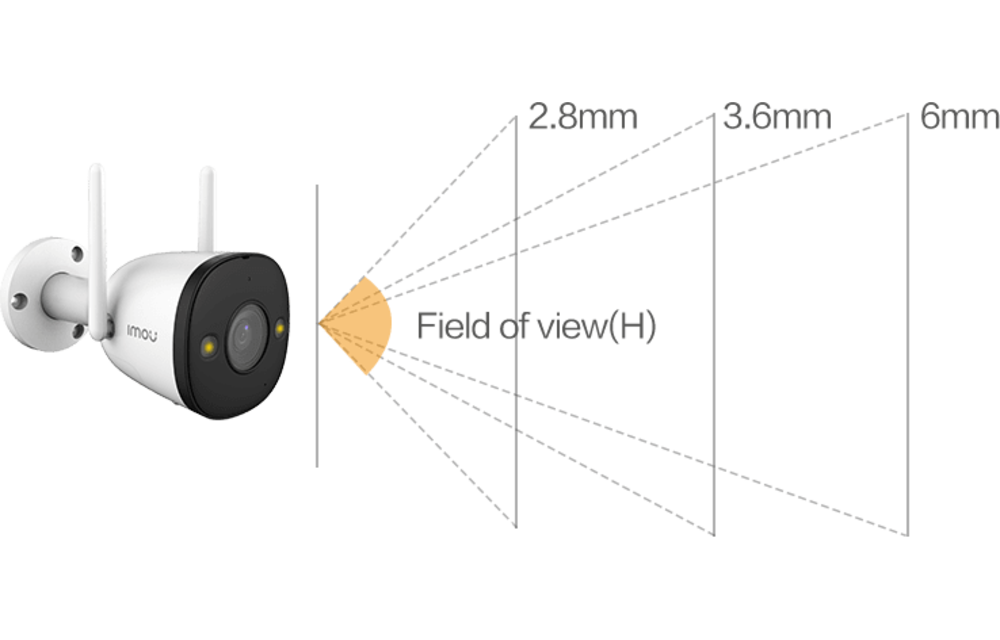 Imou Bullet 2E - 4MP Full Color Outdoor Security Camera - White