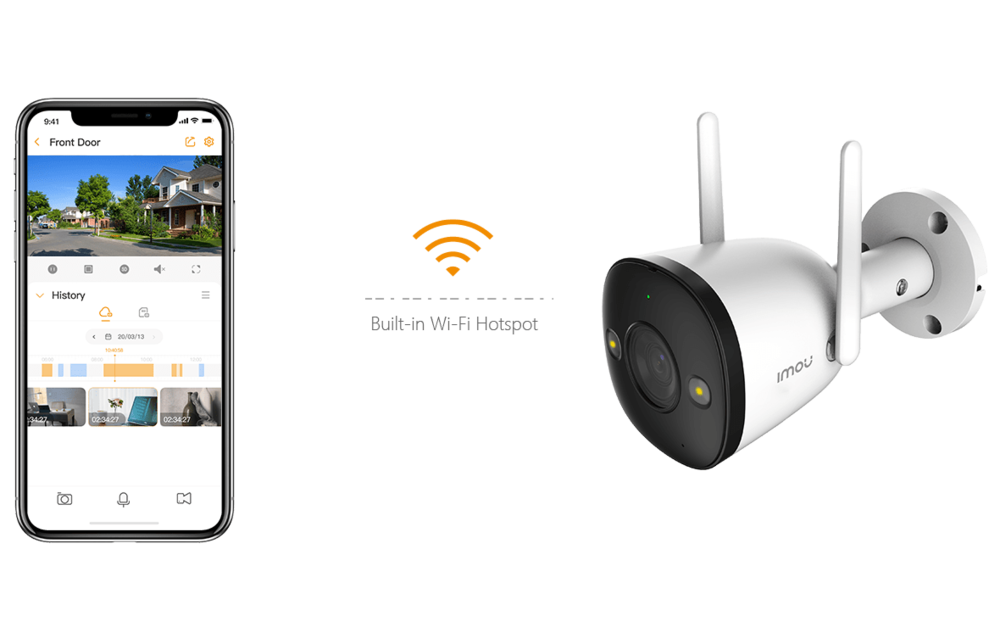 Imou Bullet 2E - 4MP Full Color Outdoor Security Camera - White