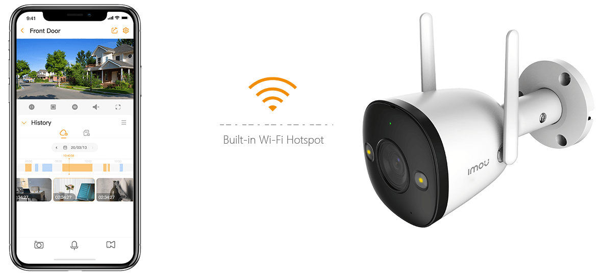 Imou Bullet 2E - 4MP Full Color Outdoor Security Camera - White