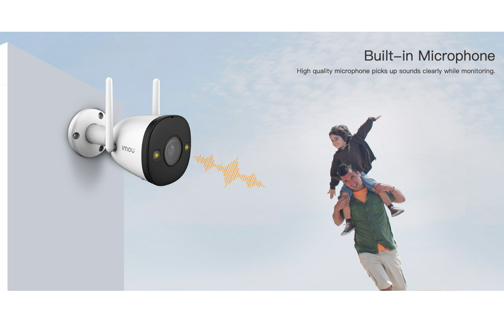 Imou Bullet 2E - 4MP Full Color Outdoor Security Camera - White