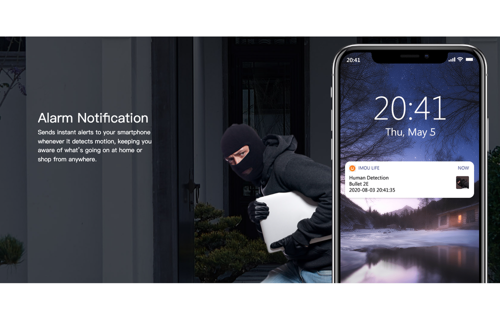 Imou Bullet 2E - 4MP Full Color Outdoor Security Camera - White