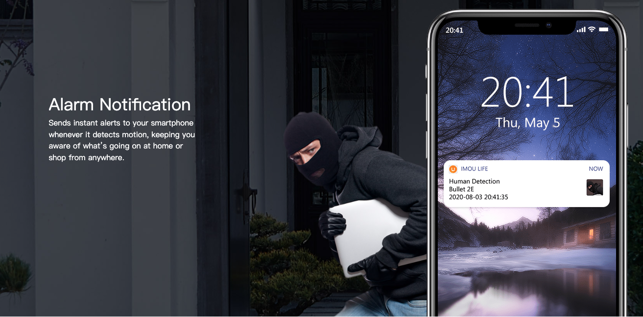 Imou Bullet 2E - 4MP Full Color Outdoor Security Camera - White