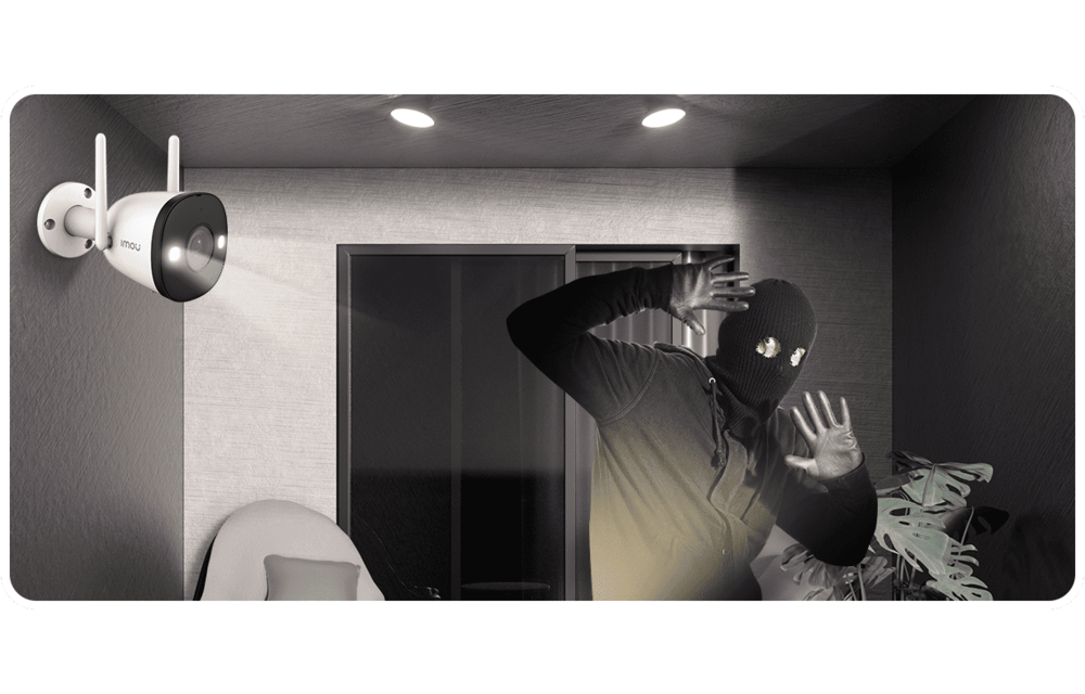 Imou Bullet 2E - 4MP Full Color Outdoor Security Camera - White