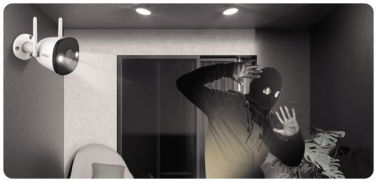 Imou Bullet 2E - 4MP Full Color Outdoor Security Camera - White