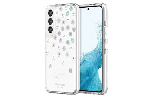 Kate Spade New York Defensive Hardshell Case for Samsung Galaxy S22 - Scattered Flowers