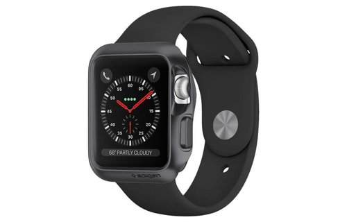 Spigen Slim Armor Case for Apple Watch 42mm  - Space Gray