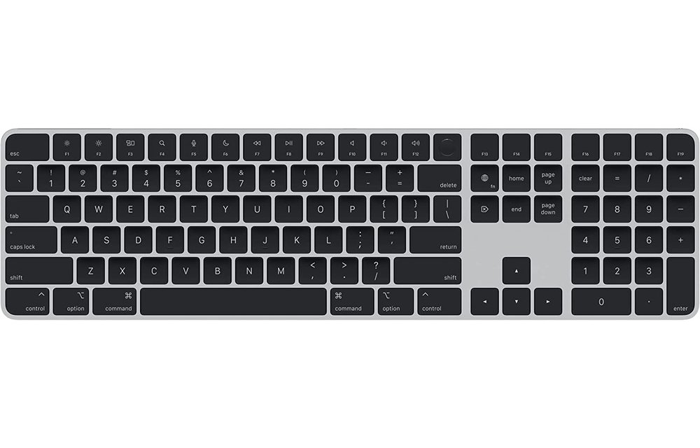 Apple Magic Keyboard with Touch ID and Numeric Keypad for Mac models with Apple silicon Black Keys - Arabic/English