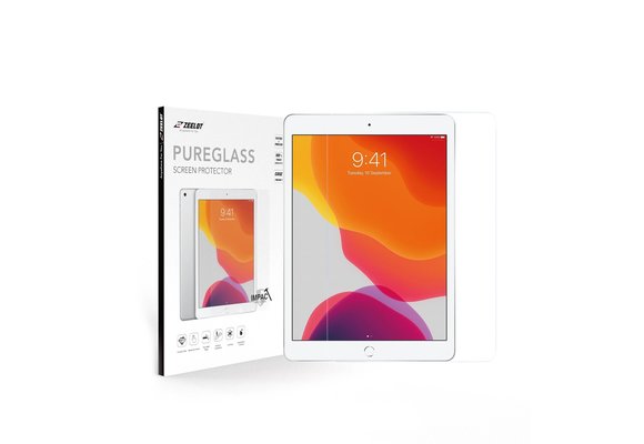 Zeelot Solidsleek Pure Glass HD Clear Screen Protector for iPad 10.2" - Clear