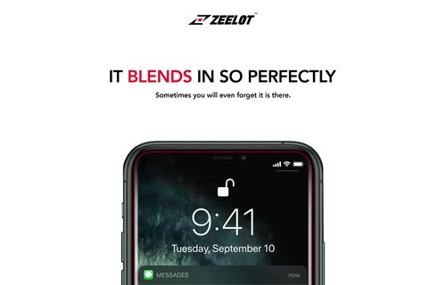 Zeelot Steel Wire Pure Glass Screen Protector for iPhone 11 Pro - Privacy