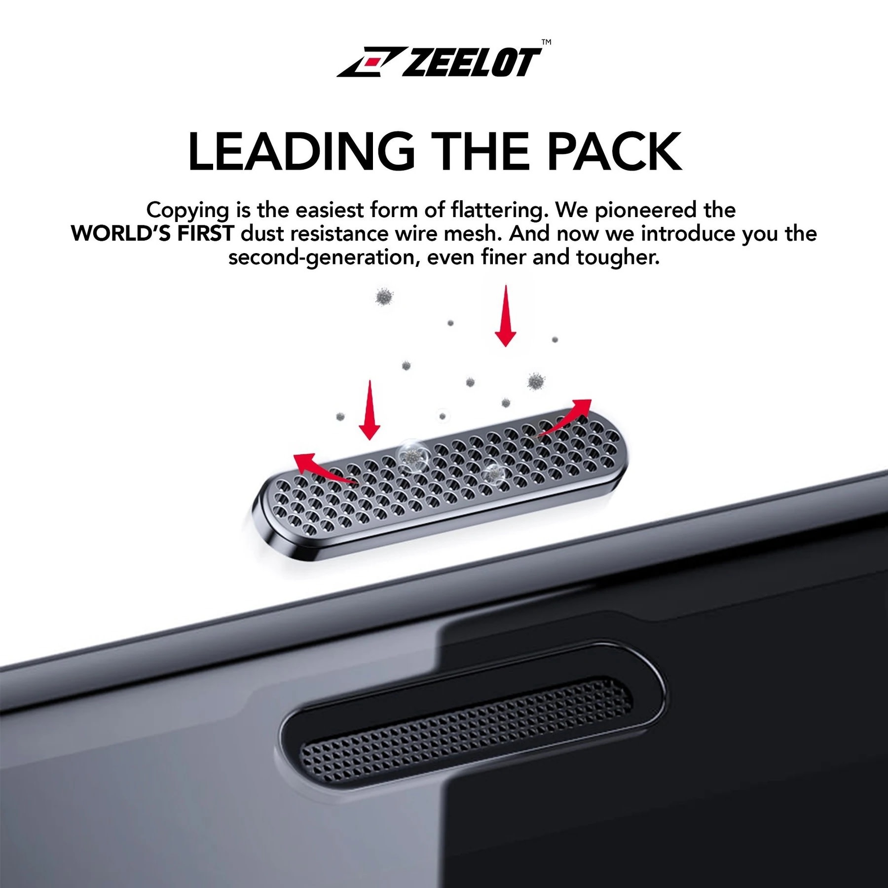 Zeelot Steel Wire Pure Glass Screen Protector for iPhone 11 Pro - Privacy