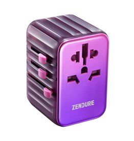 Zendure Zendure Passport III 65W Fast Charger Global Travel Adapter with USB C - Purple